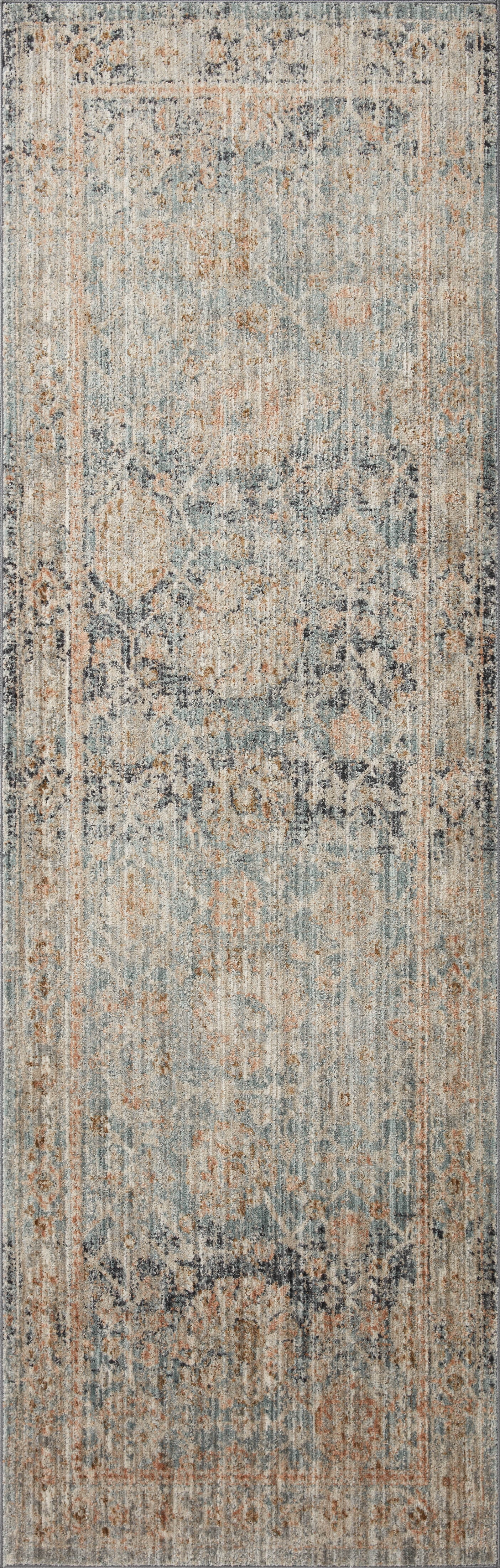Jean Stoffer x Loloi Katherine Ocean / Coral 3'-6" x 5'-6" Accent Rug