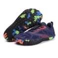 thumbnail image 4 of Zapatos de agua para niños, antideslizantes, para buceo y surf (azul oscuro, talla 32), 4 of 9