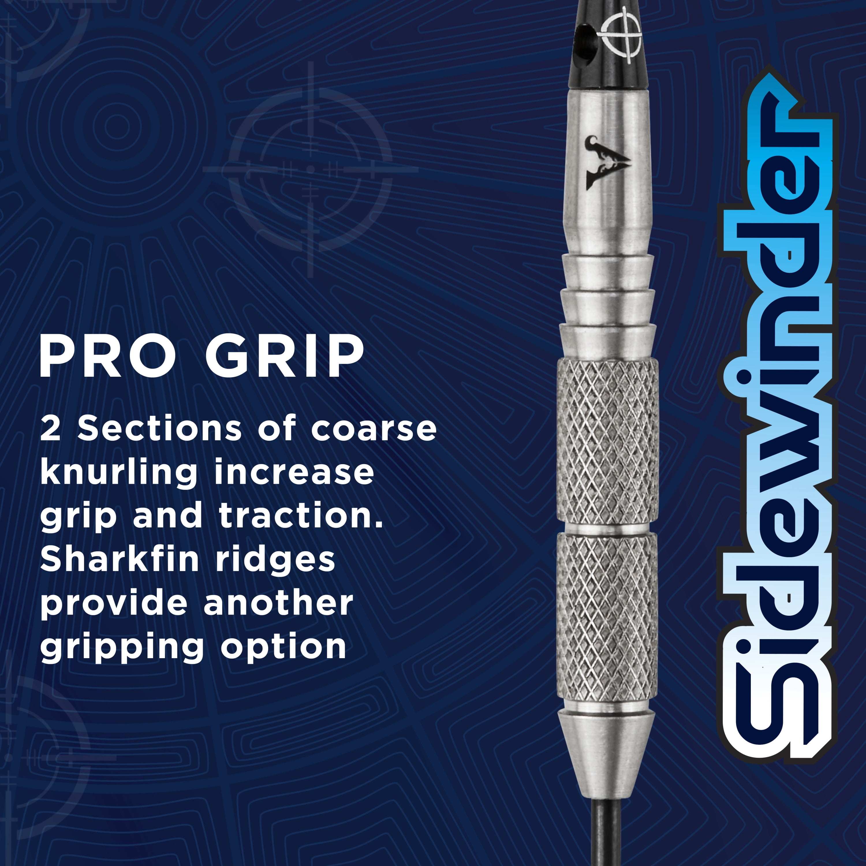 Viper Sidewinder 80% Tungsten Professional Steel Tip Dart Set, 25 Grams