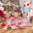 thumbnail image 2 of Parent-child Christmas Pajamas Two-piece Set Tops Pants Family Pyjamas, 2 of 3