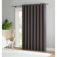 thumbnail image 2 of Nicole - 1 Patio Extra Wide Premium Thermal Insulated Blackout Curtain Panel - 16 Grommets - Ideal for Sliding and Patio Doors (1 Panel 102 x 96, Charcoal), 2 of 3