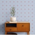 thumbnail image 2 of S4sassy Removable Vintage Style Waterproof Wall Wrap, Textured Finish Mosaic Tile Wallcover, Compass Starburst Pattern Contact Paper for Backsplash, Self Adhesive Vinyl Wallpaper Roll- Blue- 25"x60", 2 of 9