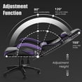 thumbnail image 5 of Bigzzia Gaming Chair Office Chair, Ergonomic Game Chair with Headrest & Lumbar Pillow, Purple, 5 of 8
