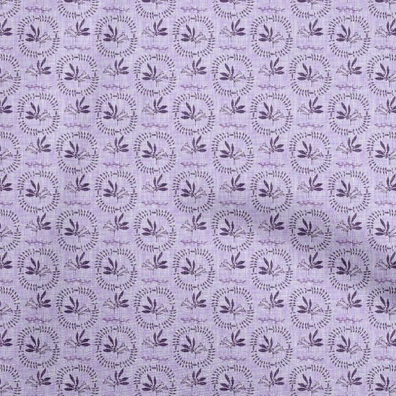 oneOone Polyester Spandex Bluish Violet Fabric Block Craft Projects Decor Fabric Printed By The Yard 56 Inch Wide-JS