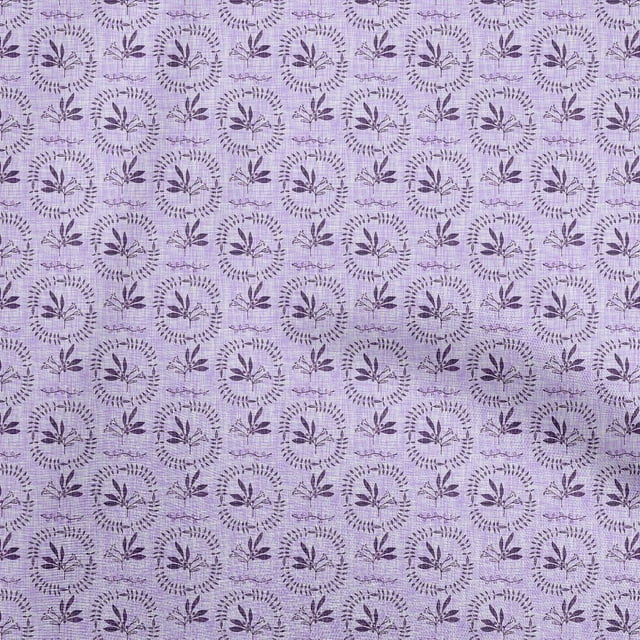 oneOone Cotton Poplin Bluish Violet Fabric Block Sewing Craft Projects Fabric Prints By Yard 56 Inch Wide-LL