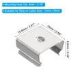 thumbnail image 2 of Unique Bargains LED Strip Light Clips Mounting Bracket Fixing Clips with Screws for 13mm-15mm Light Cable Ribbon 100 Pack, 2 of 6