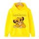thumbnail image 5 of Sudadera con capucha con estampado de animales de dibujos animados para niños y niñas, de El Rey León, Simba, de manga larga, 5 of 5