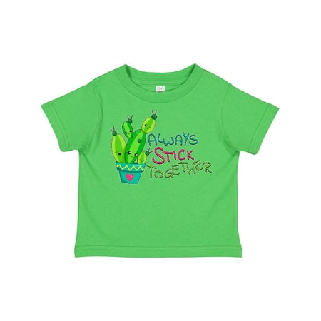 

Inktastic Always Stick Together- Cute Cactus Gift Toddler Boy or Toddler Girl T-Shirt