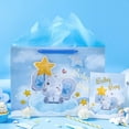 WRAPAHOLIC 16" Extra Large Baby Boy Gift Bag with Card and Tissue Paper For Baby Shower, New