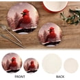 thumbnail image 3 of SKYSONIC Red Bird on Branch Christmas Pot Holders Trivets, 2 Pcs Heat Resistant Trivets,Winter Forest Cotton Thread Weave Mats for Hot Pads Pans Pot Bowl Teapot for Kitchen Decor, 3 of 7