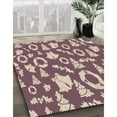 thumbnail image 2 of Ahgly Company Indoor Rectangle Patterned Dark Raspberry Purple Area Rugs, 8' x 12', 2 of 6