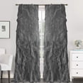 thumbnail image 1 of Cortinas de gasa transparente con volantes de la colección Sweet Home, 1 of 2