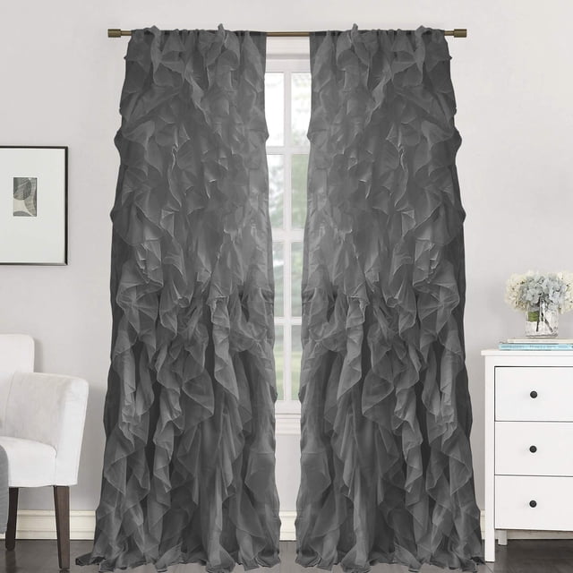 Cortinas de gasa transparente con volantes de la colección Sweet Home