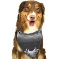 thumbnail image 6 of Naloa Black And White Shark Dog Bandanas 1PC Washable Triangle Dog Scarfs Premium Durable Fabric, for Small Medium Large Dogs and Cats, 6 of 6