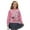 Pink Heart Graphic, variant on COEQINE Girls Long Sleeve Cardigan with Print, Lightweight Polyester Crewneck Button Front Jacket, Soft Machine Washable Top for School and Casual Wear, Ages 5-6, Dachshund Paw White