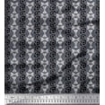 thumbnail image 1 of Soimoi Modal Satin Fabric Geometric Block Printed Fabric 1 Yard 42 Inch Wide, 1 of 3