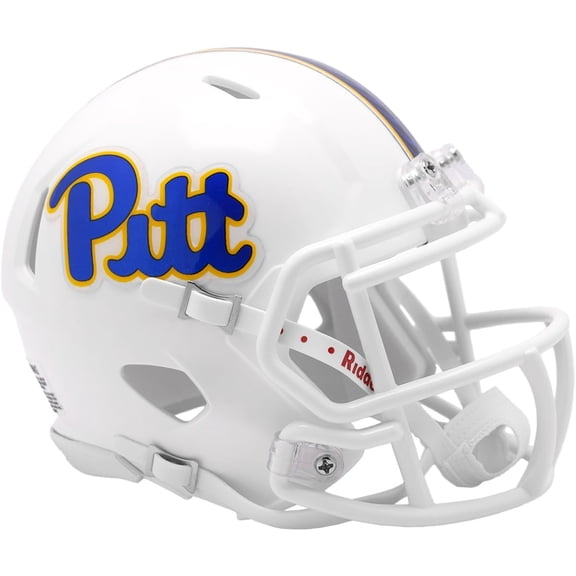 Pittsburgh Panthers White Riddell NCAA Speed Mini Helmet