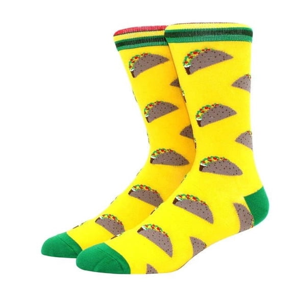 Taco Tuesday Socks from the Sock Panda (Adult Large - Men's Shoe Sizes 8-12)