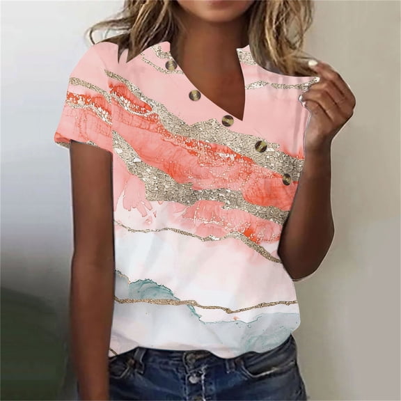 LiMoi Short Sleeve Top Womens Tops Womens Tops Casual Graphic Tees Plus Size Shirts for Women New Arrivals