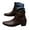 Brown, variant on Oxfords Dress Boots for Men Fashion Leather Pointed Toe Buckle Zipper Tuxedo Ankle Booties