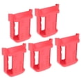 thumbnail image 1 of Battery Storage Rack, Securely Locked Sturdy Battery Fixing Bracket Prevent Fall Out 5pcs  For 18-60V Batteries Red, 1 of 8