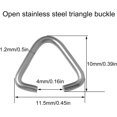thumbnail image 2 of GFDYREE 150PCS Triangle Open Jump Rings Clasps Pendant Hooks for Decorating Jewelry Accessories DIY Crafts Accessories Advertising Decoration Bag Stainless Steel, 2 of 6