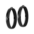 thumbnail image 3 of Stainless Steel Polished Black Plated Hoop Earrings (50mm), 3 of 4