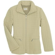 George - Women's Plus Quilted Zip Jacket