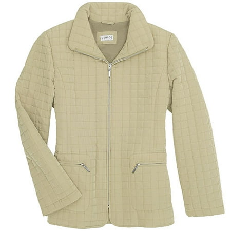 George - Women's Plus Quilted Zip Jacket
