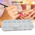 thumbnail image 2 of Ygjytge Caja De Almacenamiento De Cuentas Transparentes De 12 Rejillas Para Vitrina De Joyería De Manicura De Arte De Uñas Ygjytge Para estrenar, 2 of 9