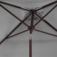 thumbnail image 4 of Safavieh Venice 7.5' Market Crank Square Patio Umbrella, White/Black, 4 of 7