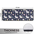 thumbnail image 5 of Unicorn and Cupcake Blue Pattern Anti Fatigue Kitchen Rugs Set Of 2, Non Slip Washable Decorative Floor Mats for Sink Laundry and Home Use, 17"x47", 5 of 5