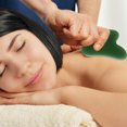 thumbnail image 2 of Jade natural Guasha Board Gua SHA Herramienta facial Gua Sha Scrapping Massager, 2 of 5