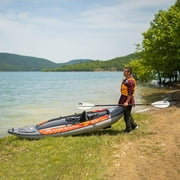 Aqua Marina TOURING KAYAK - MEMBA 1010 - Inflatable KAYAK Package, including Carry Bag, Paddle, Fin, Pump