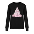 thumbnail image 4 of Womens Casual Christmas Long Sleeve Tee Shirts 2025 Pullover Sweaters Winter Clothes Long Sweaters With Pockets Zip Up Sweatshirt Plus Size Fall Tops, 4 of 6