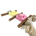 thumbnail image 6 of Penn-Plax Casino Kabob Toy for Medium Birds - Wood Perches, Pink & Yellow Calcium Blocks, & Rope Toy, 6 of 10
