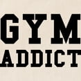 thumbnail image 2 of CafePress - GYM ADDICT Tote Bag - Unisex Canvas Tote Bag, Beige, 1-Piece, 2 of 7