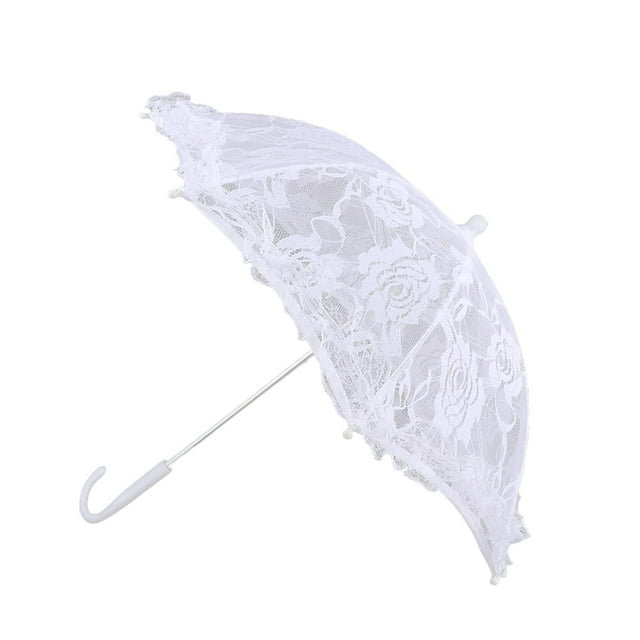 Sombrilla de encaje para boda, regalo artesanal, sombrilla para mujer, para niños, fiesta de rol para mujeres Estilo F