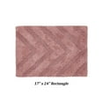 thumbnail image 2 of Better Trends 17" x 24" Bathroom Rugs 100% Cotton Soft Water Absorbent Non Slip Bath Mat Machine Washable Rug (Pink) Hugo Collection, 2 of 4