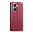thumbnail image 3 of Funda Tipo Cartera de Cuero Sintético para XIAOMI POCO x7Pro Bloqueo RFID, con Ranuras para Tarjetas y Bolsillo para Efectivo, Cierre Magnético Fuerte Rojo, 3 of 4