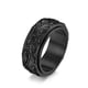 thumbnail image 1 of Qarigey Anillo de banda giratorio aniversario cumpleaños disfraz fiesta nudillo hombres joyería marido viaje accesorios negro tamaño 9 Type3 NO3, 1 of 6