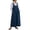 #371-Blue, variant on Roncen Women's Linen Overall Dress Sleeveless Maxi Dress Loose Fit Casual Jumper Dress with Pockets