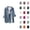 Blue, variant on Gauze Tops for Women Long Sleeve Button Down Lapel Collar Business Casual Dress Shirt Spring Work Blouses