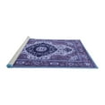 thumbnail image 2 of Ahgly Company Machine Washable Indoor Rectangle Persian Blue Traditional Area Rugs, 4' x 6', 2 of 4