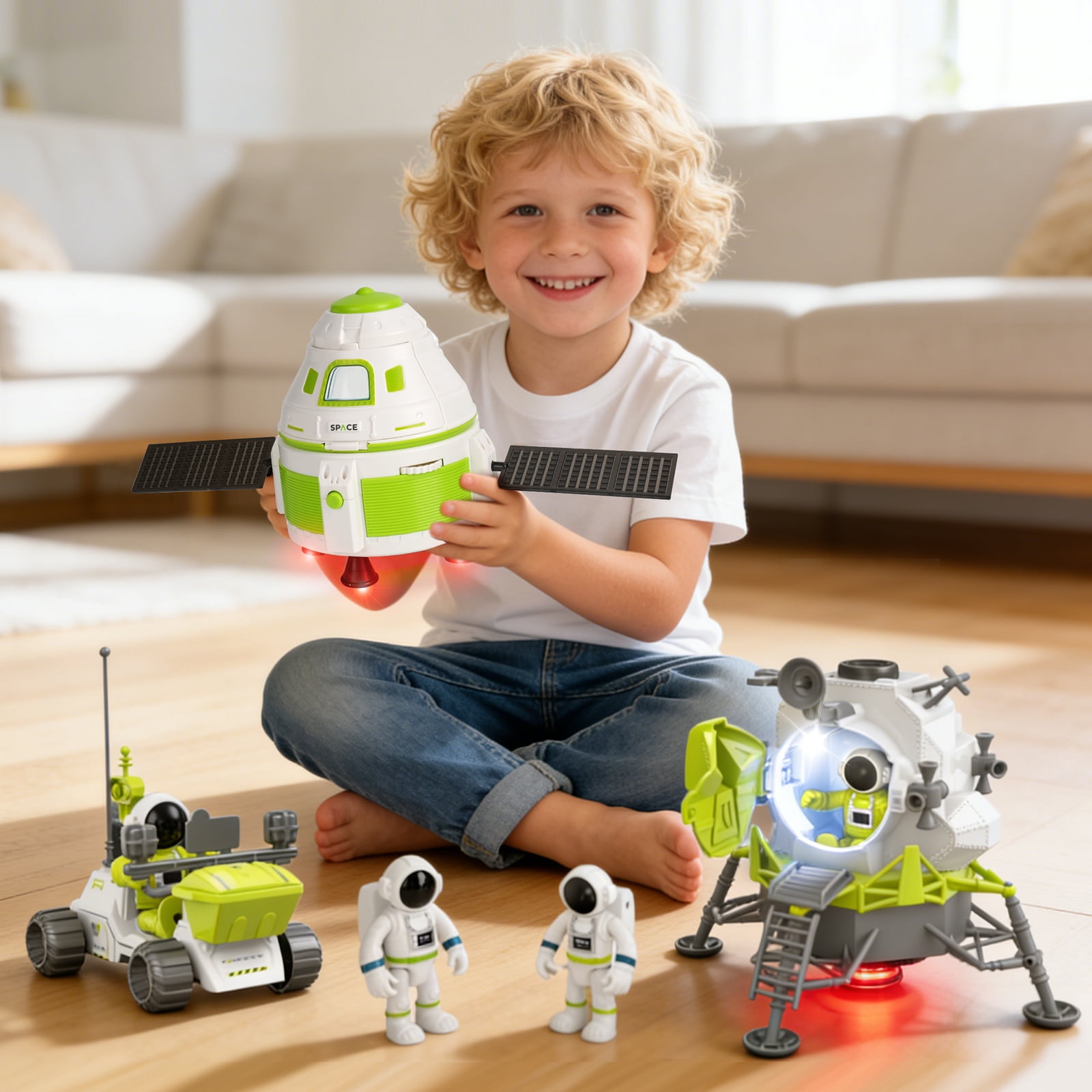 AuntyFey Space Robot Kit for Kids, Educational Science Learning, Building Robot Toys Birthday Gift for Kids