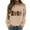 Z49-Khaki, variant on Zhanying Black Cat Christmas Sweatshirt – Funny Graphic Holiday Pullover Crew Neck Shirt for Holiday Christmas Khaki M