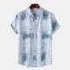 thumbnail image 3 of Camisa informal de manga corta con estampado hawaiano para vacaciones en la playa para hombre, holgada, de gran tamaño, para verano, 3 of 5
