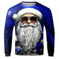 thumbnail image 4 of MIASHUI Chandail à Col Rond pour Garçons avec Père Noël pour un Style de Rue Décontracté au Quotidien Chaleur Hivernale Idéal pour Enfants Bleu, 5-6 Ans, 4 of 4
