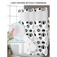 thumbnail image 4 of No Hook Cloth Fabric Shower Curtain with Snap in Liner, White Pumpkins Waterproof Shower Curtains Set with See Through Top Window, Thanksgiving Simple Country Vintage Bath Curtains Shower 72"x84", 4 of 6