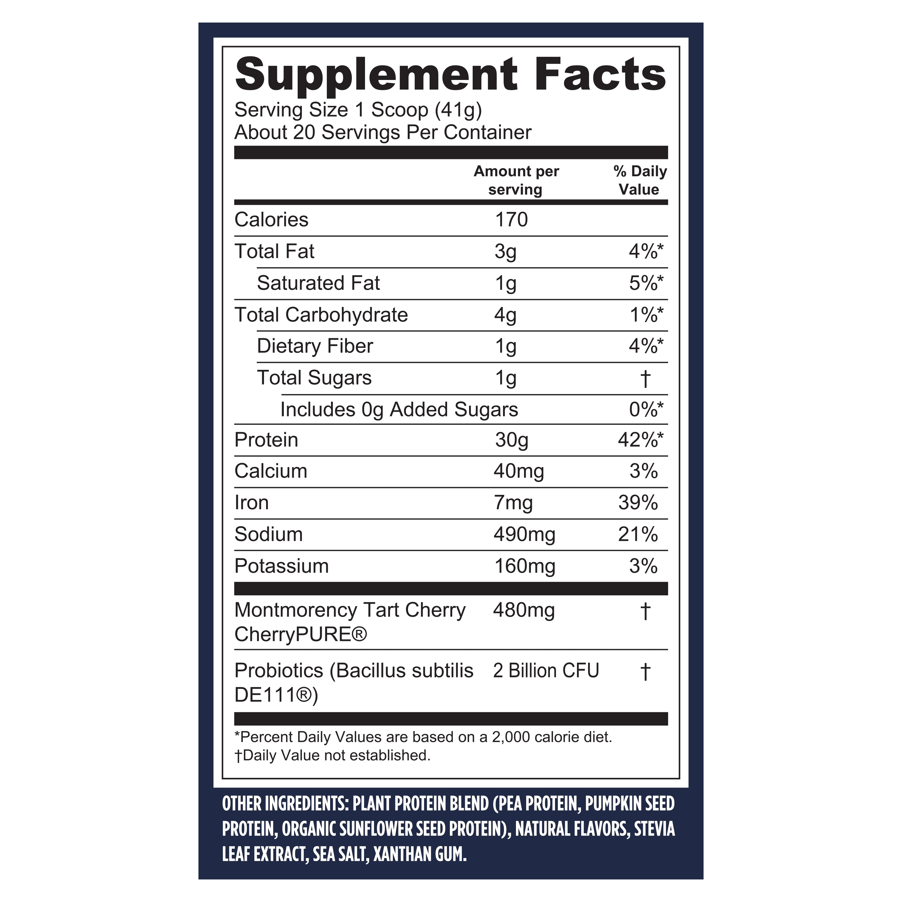 Vega Sport Premium Plant-Based Protein Powder, Vanilla, 20 Servings (29.2oz)
